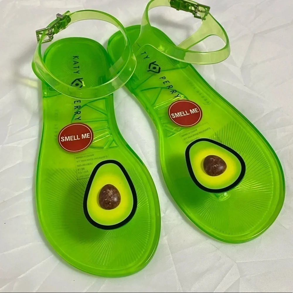 NWOT Katy Perry geli avocado sandals size 8